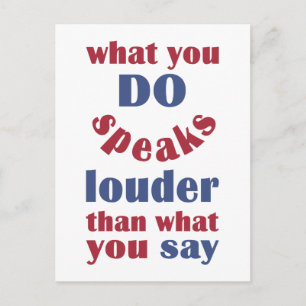 Do vs. Say postcard