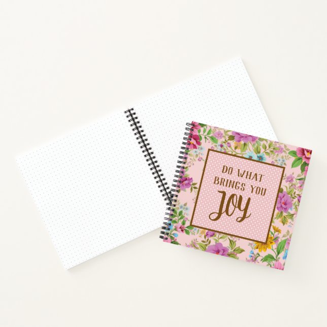 Do What Brings Joy Floral Bullet Journal (Inside)