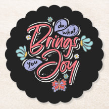 Do what brings you Joy Floral and Butterfly quote