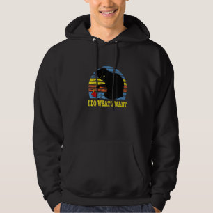 Do What I Want Black Cat Red Cup Funny Graphic Hoodie