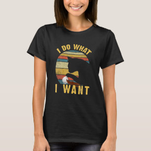 Do What I Want Vintage Black Cat Red Cup My Cat 5 T-Shirt