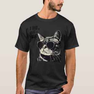 Do What I Want Vintage Black Cat Weird Funny Cat T-Shirt