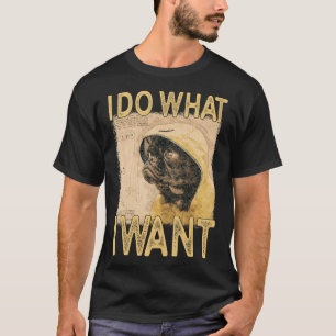 Do What I Want - Vintage Pug Artwork Essential 15 T-Shirt