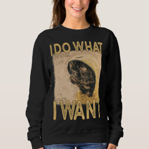 Do What I Want - Vintage Pug Artwork Essential T-S Sweatshirt