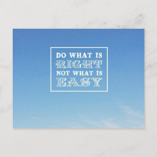 Do What is Right Postcard