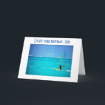DO WHAT MAKE YOU HAPPY, SON - BIRTHDAY WISHES CARD<br><div class="desc">This card is perfect for the SON AND THE WINDSURFER OR ATHLETE THAT YOU WISH TO SAY "ENJOY DOING WHAT YOU LIKE ON YOUR BIRTHDAY"</div>