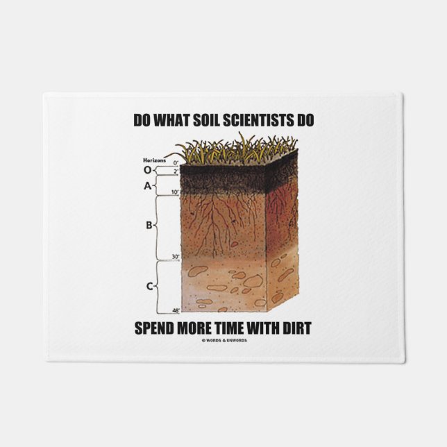 Do What Soil Scientists Do Spend More Time Dirt Doormat (Front)