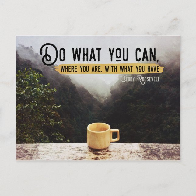 Do What You Can Inspirational Postcard (Front)