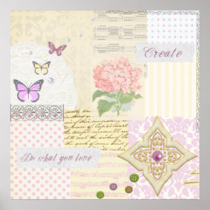 Do what you love - Create - Girls poster