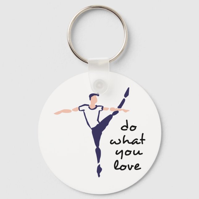 Do What You Love Key Ring (Front)