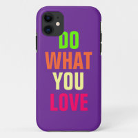 Do What You Love, purple background iPhone 5