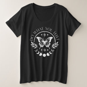 Do What You Love Spiritual Magic Butterfly T-Shirt Plus Size T-Shirt