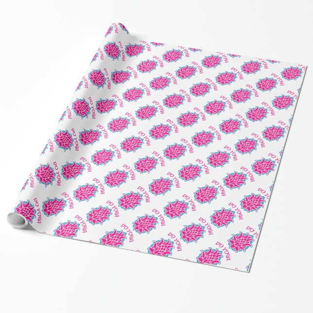 Do yoga wrapping paper (Unrolled)