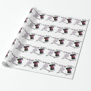 Do You Believe In Magic Top Hat & Rabbit Wrapping Paper