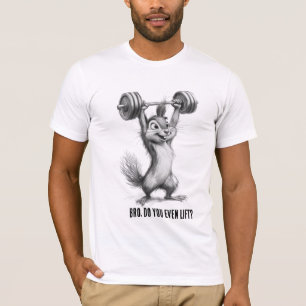 Do You Even Lift, Bro - Cute Animal Barbells T-Shirt