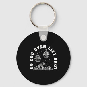 Do you even lift bro, winter sports athlete key ring