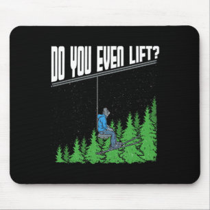 Do You Even Lift Funny Chairlift Ski Skiing Snowbo Mouse Pad