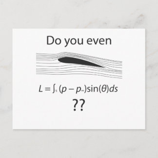 Do you even lift?  Physics humour Postcard
