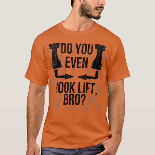 Do You Even Rook Lift Bro Funny Chess T-Shirt (Front)
