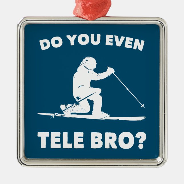 Do You Even Tele Bro? Metal Tree Decoration (Front)