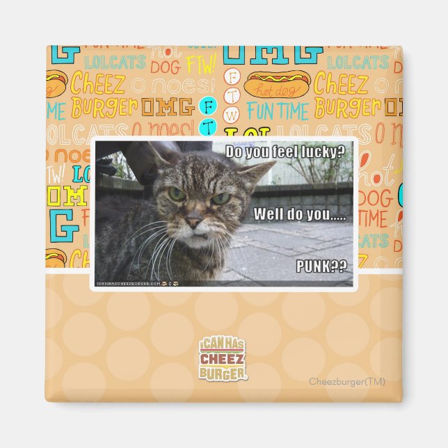 Do you feel lucky? magnet (Front)