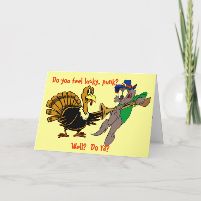 Do you feel lucky, punk? holiday card (Front)