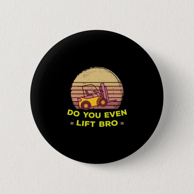 Do you forklift 6 cm round badge (Front)