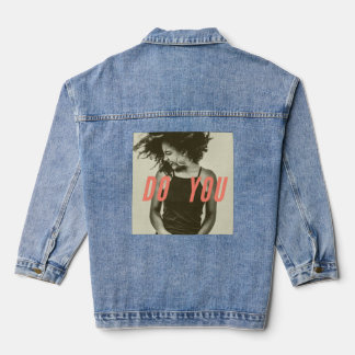 "Do You" Graphic Tee – Empowerment in Style Soft Denim Jacket