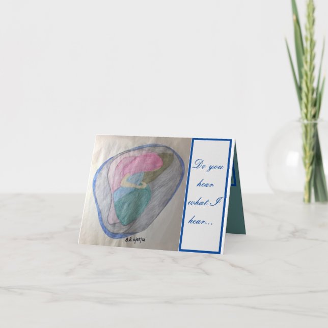 Do you hear what I hear; He will bring us goodness Card (Front)