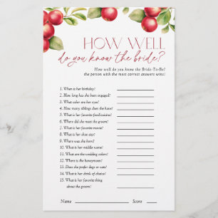 Do You Know The Bride Apple Bridal Shower Game