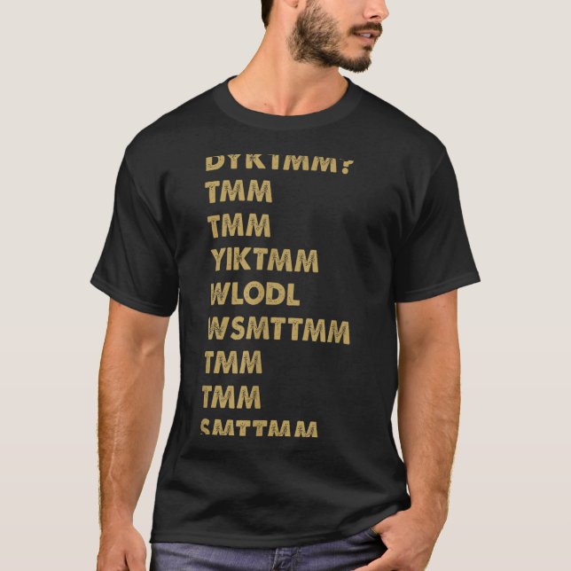 Do You Know The Muffin Man_ Dyktmm_ Funny Nostalgi T-Shirt (Front)