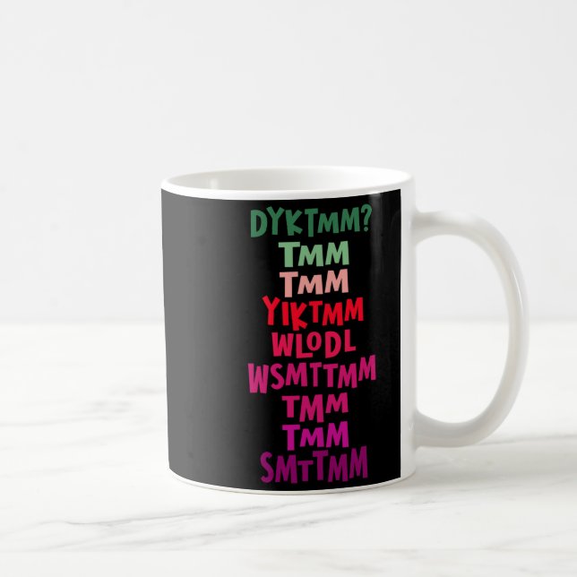 Do You Know The Muffin Man Dyktmm Nostalgia Funny  Coffee Mug (Right)