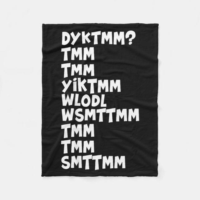 Do You Know The Muffin Man Dyktmm Nostalgia Funny  Fleece Blanket (Front)