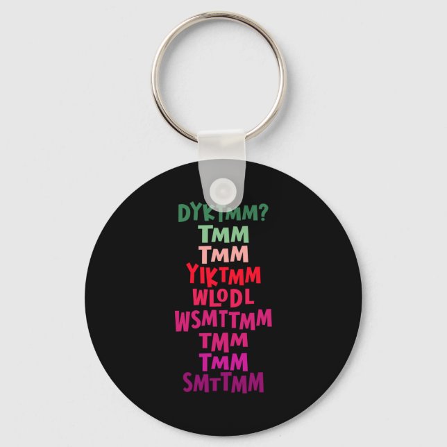 Do You Know The Muffin Man Dyktmm Nostalgia Funny  Key Ring (Front)