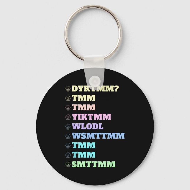 Do You Know The Muffin Man Dyktmm Nostalgia Funny  Key Ring (Front)