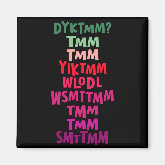 Do You Know The Muffin Man Dyktmm Nostalgia Funny  Magnet (Front)