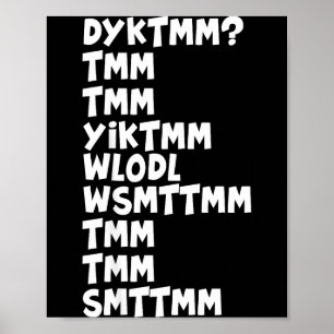 Do You Know The Muffin Man Dyktmm Nostalgia Funny  Poster
