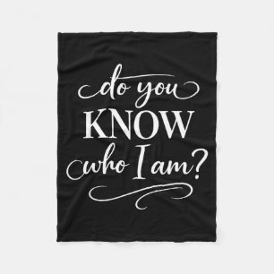 Do You Know Who I Am African Heritage Pride Black  Fleece Blanket