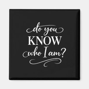 Do You Know Who I Am African Heritage Pride Black  Magnet