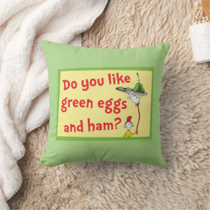 Do You Like Green Eggs and Ham? Cushion