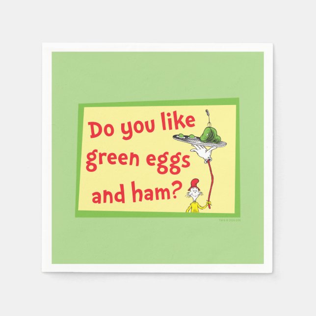 Do You Like Green Eggs and Ham? Napkin (Front)