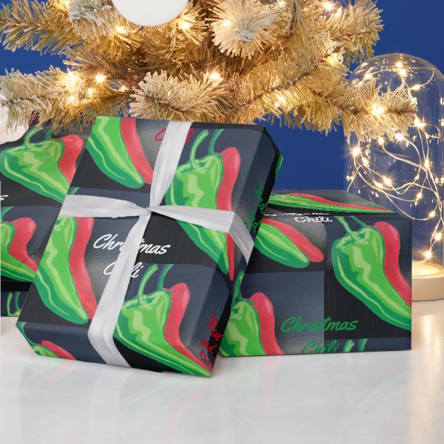 Do You Like Your Chilli Red or Green Christmas NM Wrapping Paper (Holidays)