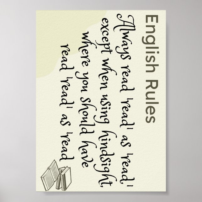 Do you read it as read or read poster (Front)