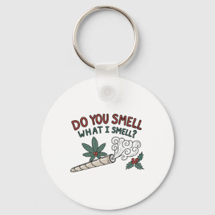 Do You Smell What I Smell Funny Holiday Art Key Ring