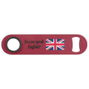 Do you speak English? in English. Flag bf
