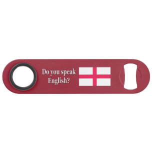 "Do you speak English?" in English. Flag wf