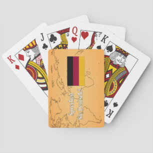 Do you speak German? in German. Flag wf Playing Cards