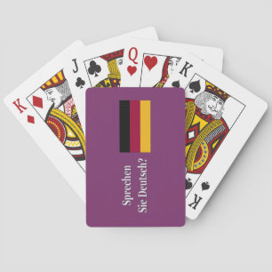 Do you speak German? in German. Flag wf Playing Cards