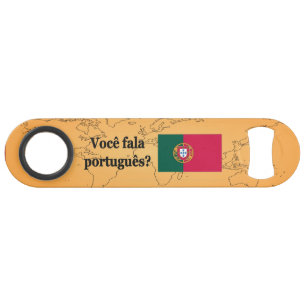 Do you speak Portuguese? in Portuguese. Flag bf
