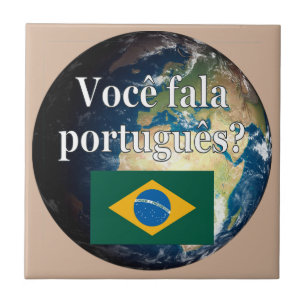 Do you speak Portuguese? Portuguese. Flag & Earth Tile